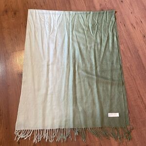 Green ombre pashmina scarf.